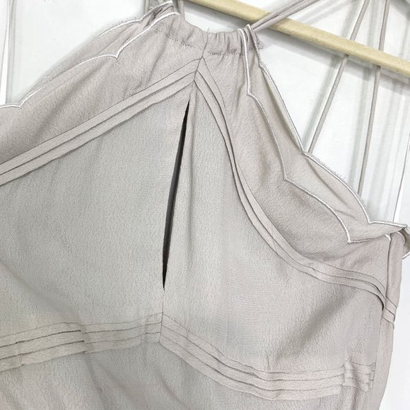 ELLIATT x‎ REVOLVE Elation Greige Taupe Sleeveless Halter Dress Sz S - Picture 4 of 10